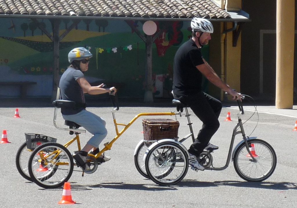 Vélos adaptés au handicap mental sévère Réseau Lucioles